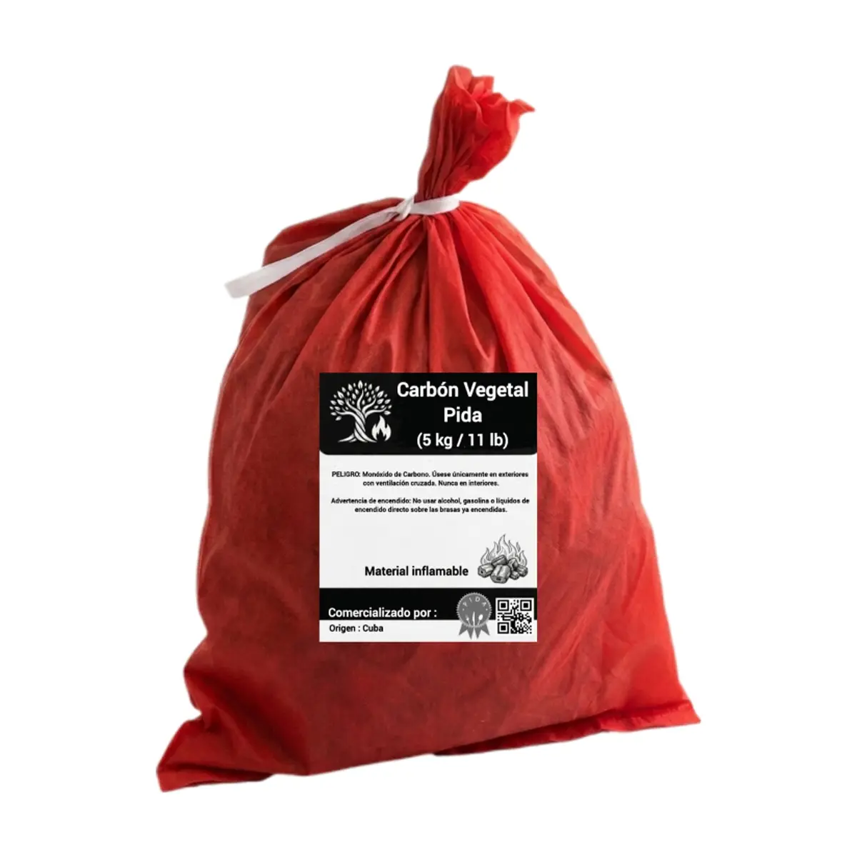 Carbón vegetal Pida (5 kg / 11 lb) - Miniatura 1
