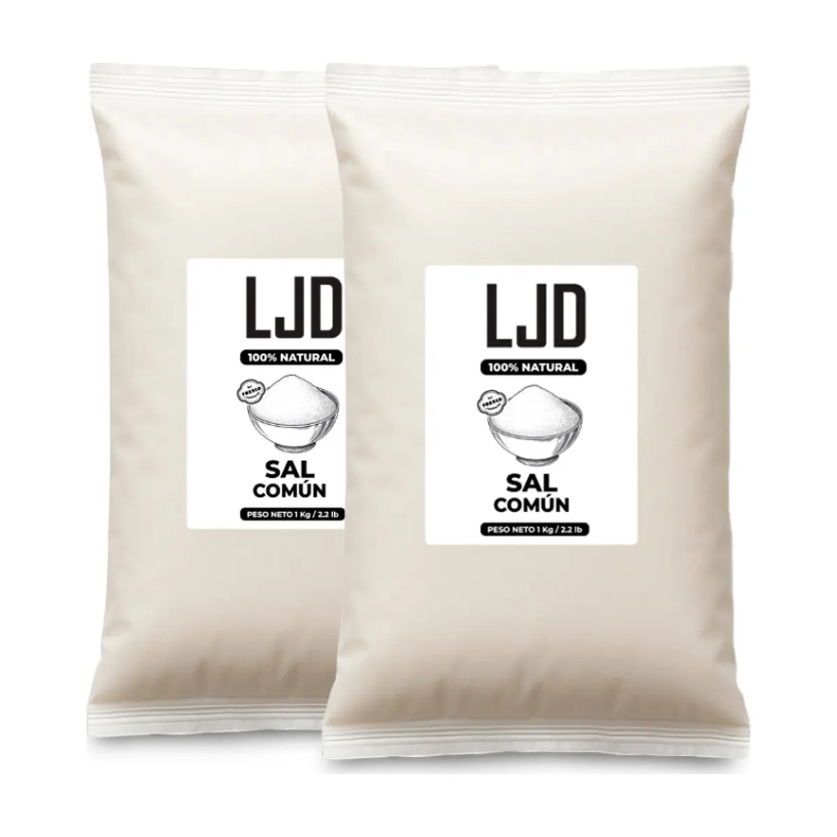 Sal común LJD (2 x 1 kg / 2.2 lb)