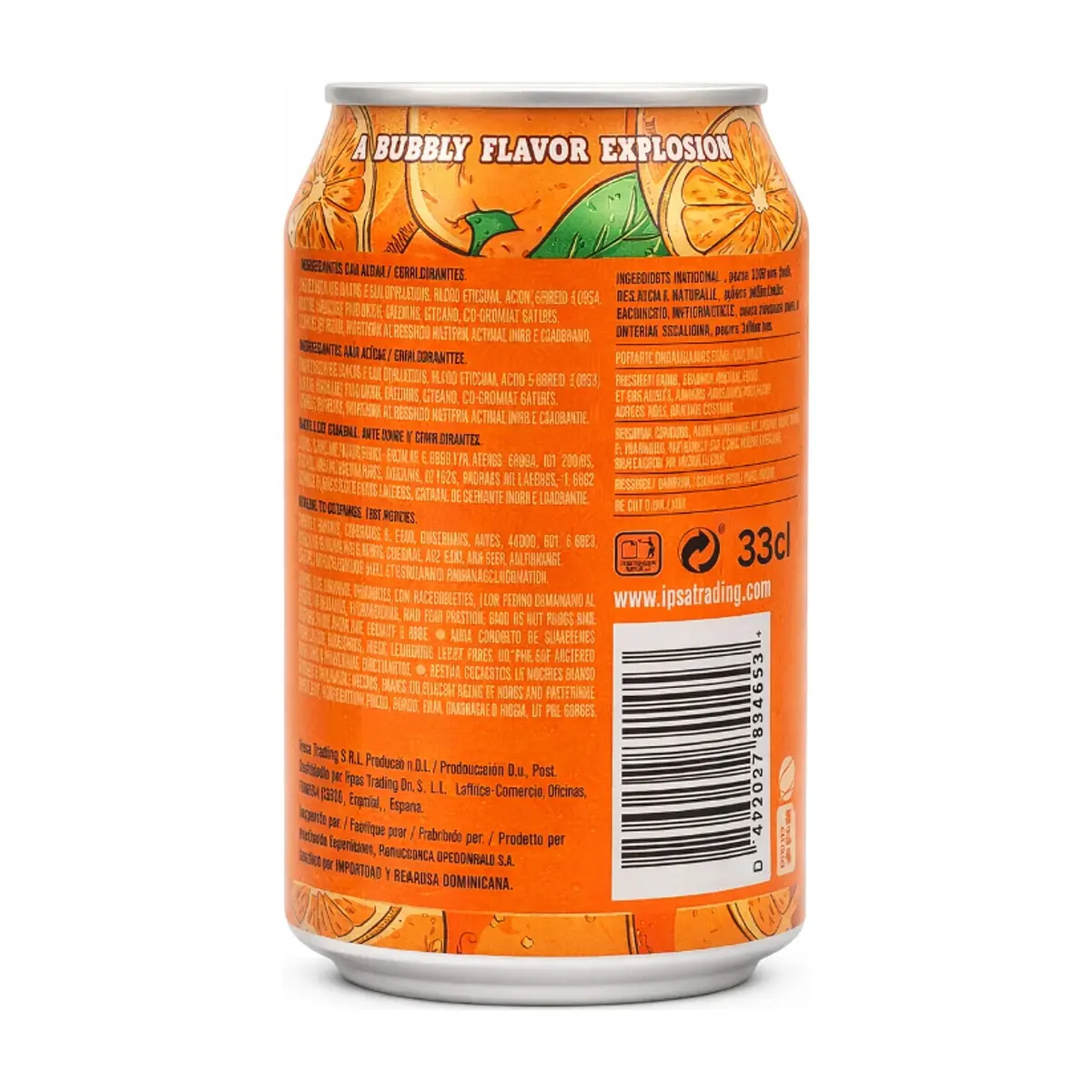 Refresco gaseado sabor naranja Max Booms Boom (330 ml) - Thumbnail 2