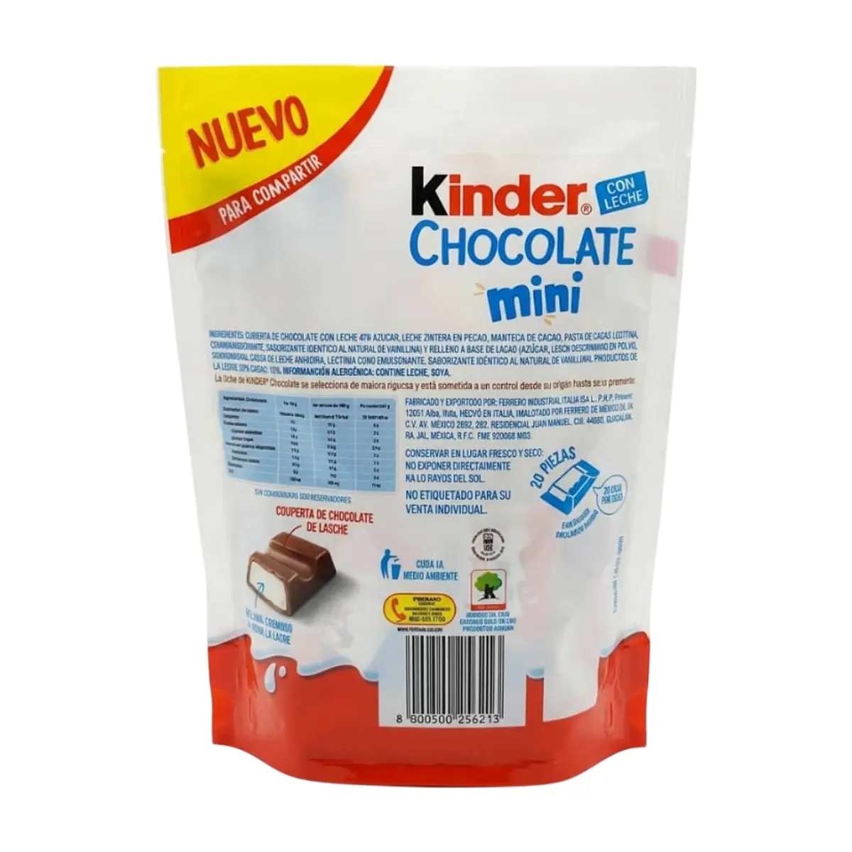 Chocolate con leche con relleno a base de leche Kinder Chocolate Mini (120 g / 4.23 oz) - Miniatura 3