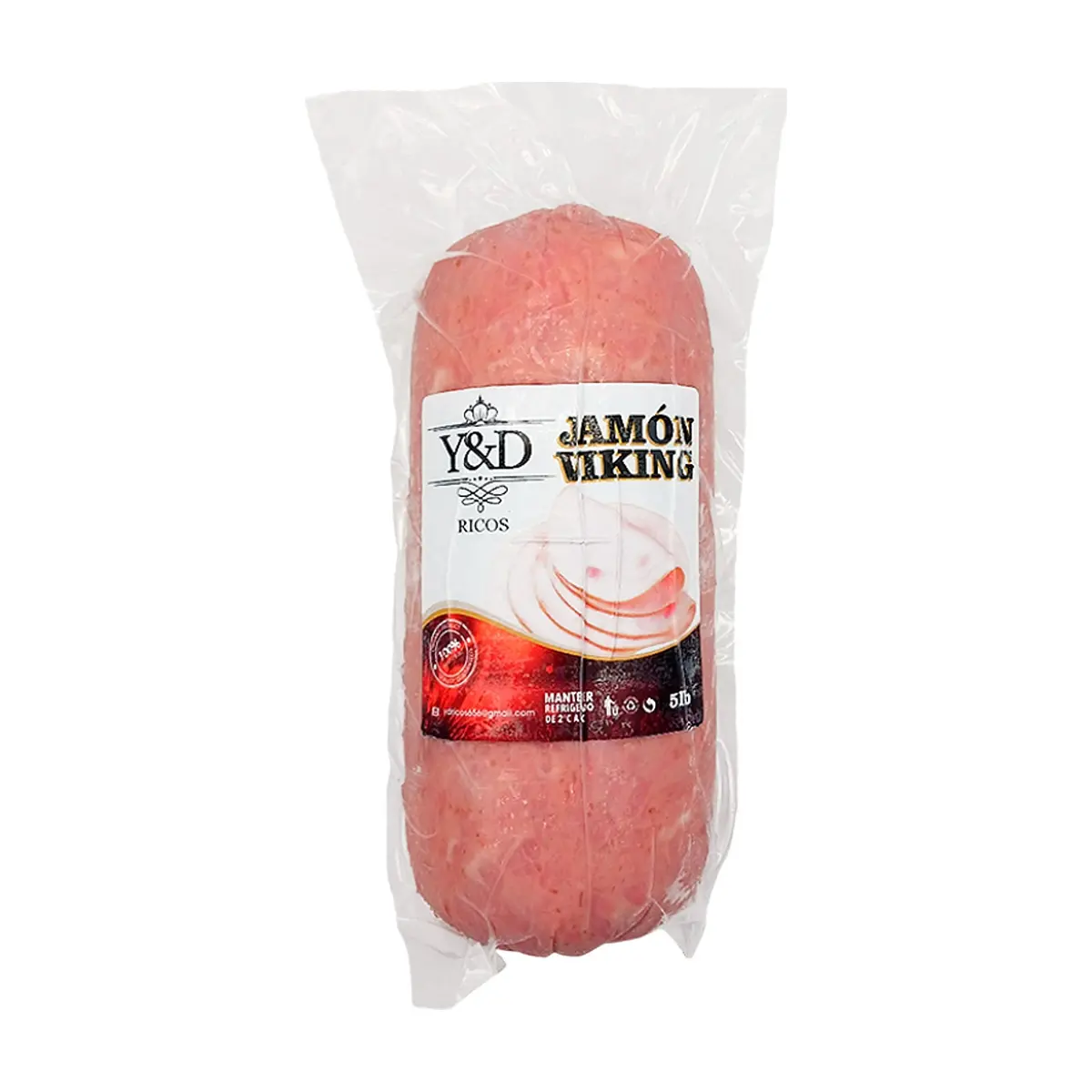 Jamón vicking Y&D Ricos (2.27 kg / 5.0 Lb)