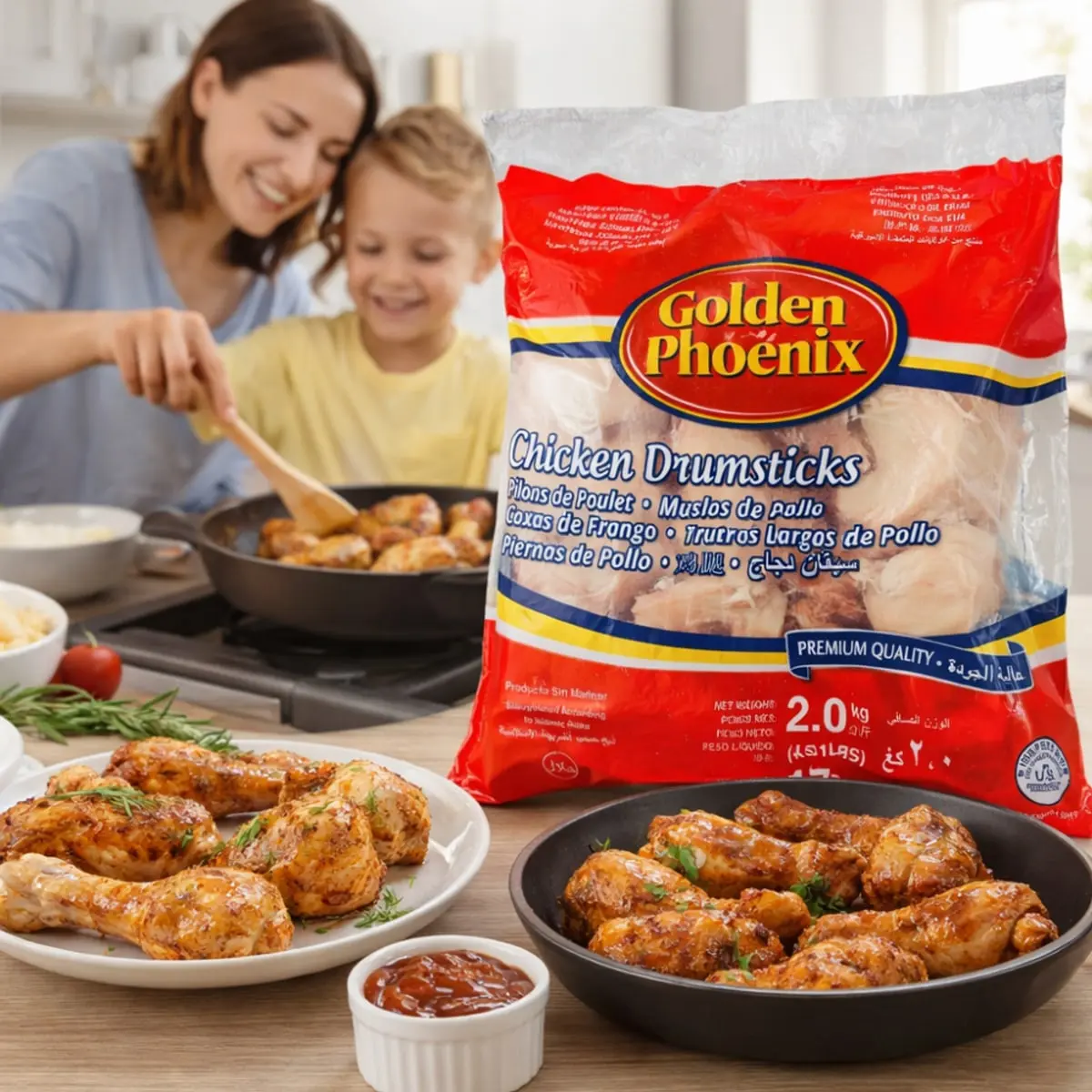 Muslos de pollo Golden Phoenix (2 kg / 4.41 lb) - Miniatura 4