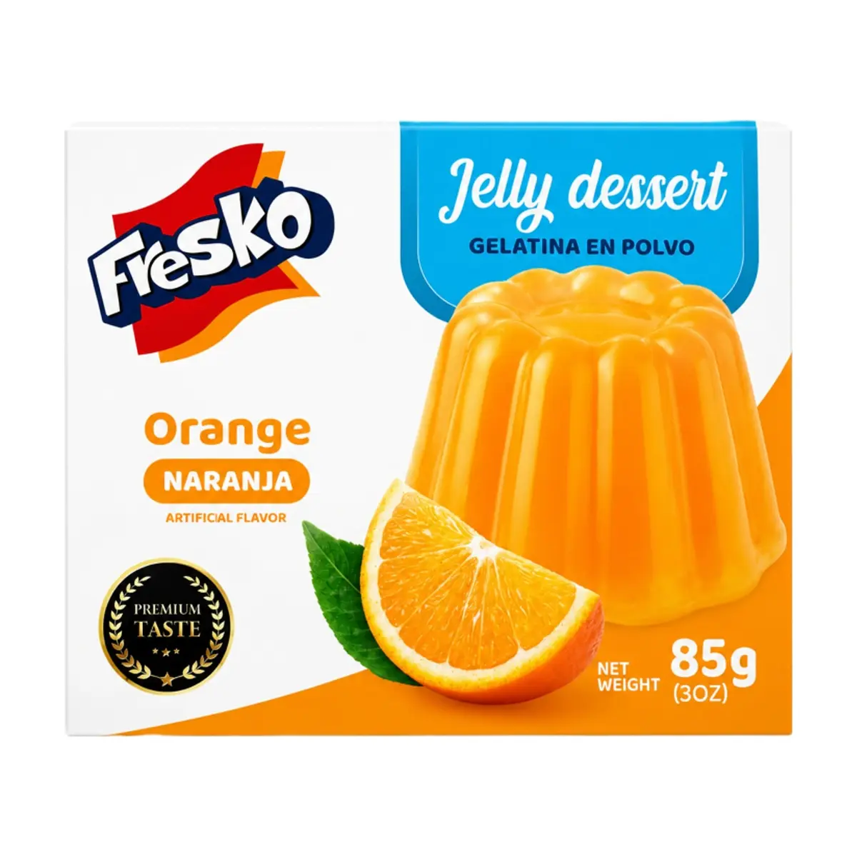 Gelatina de naranja Fresko (85 g / 3 oz)