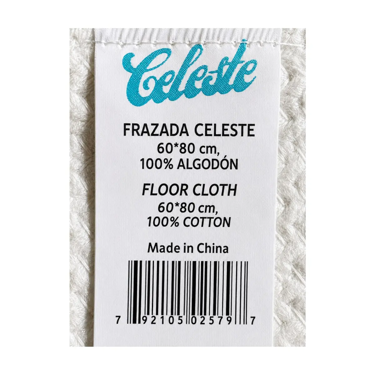 Frazada de piso 60 cm x 80 cm Celeste - Thumbnail 3