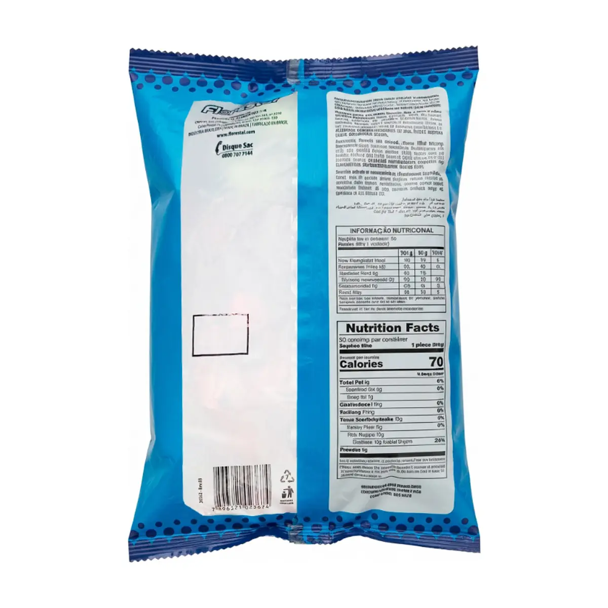 Paquete de chupa chupa relleno de chicle Florestal (1 kg / 2.20 lb) - Thumbnail 2