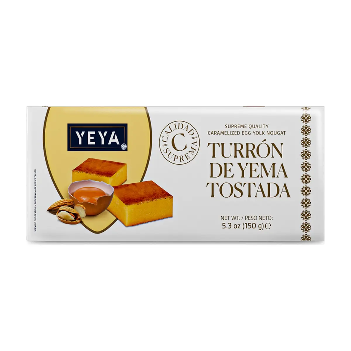 Turrón de Yema Tostada Calidad Suprema YEYA (150 g / 5.3 oz) - Thumbnail 2