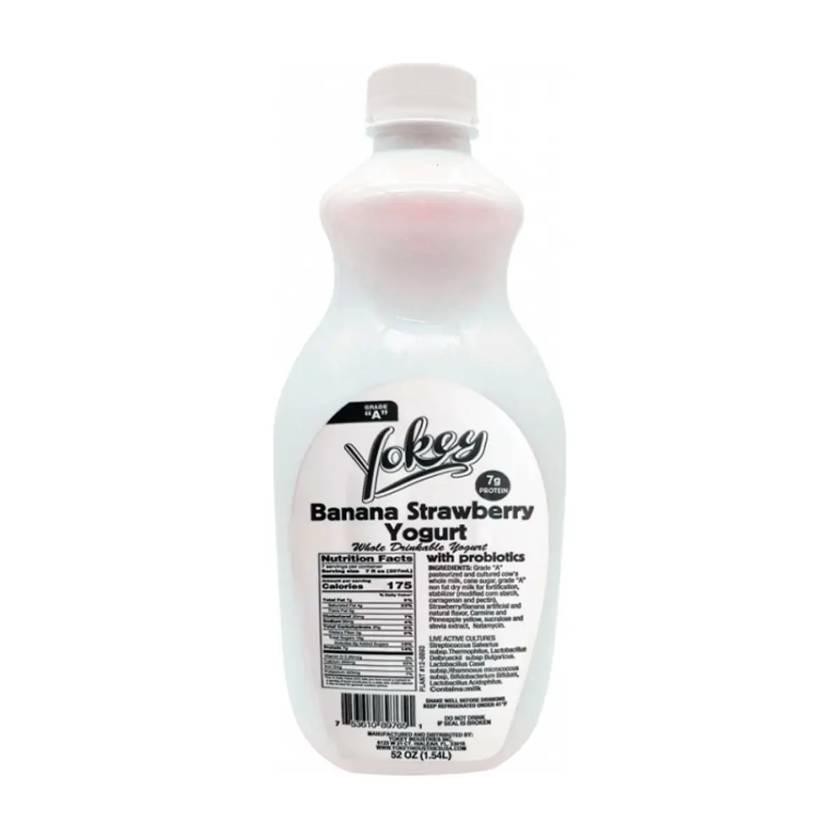 Yogurt de plátano y fresa con probióticos Yokey (1.54 L) - Miniatura 3