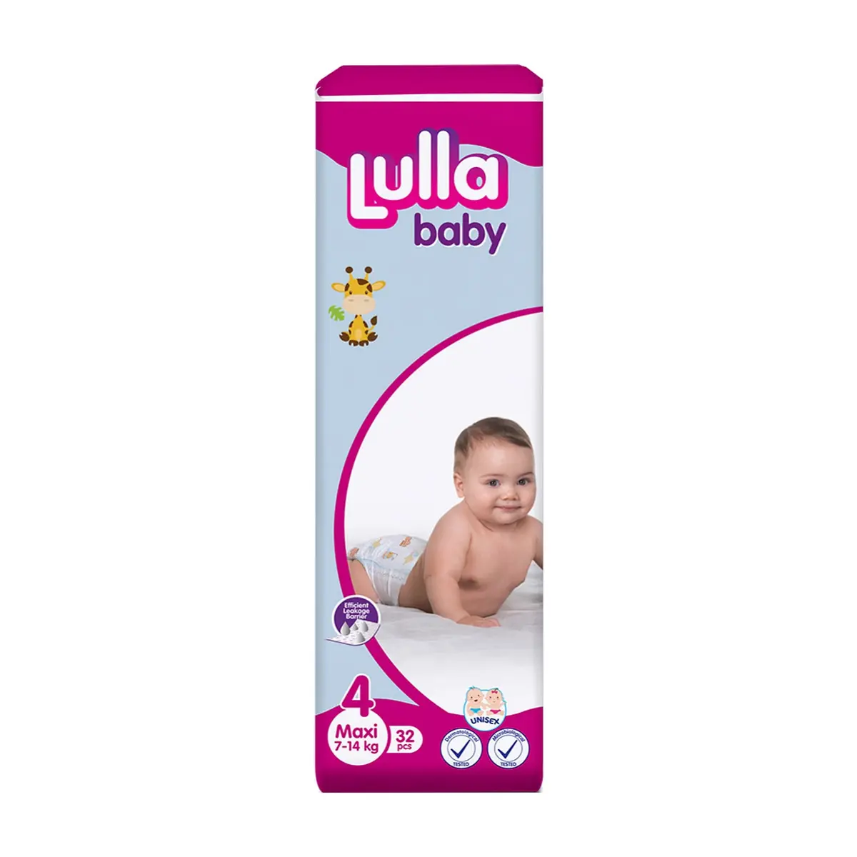 Pañales desechables para bebé etapa 4 Maxi Lulla Baby (32 U)