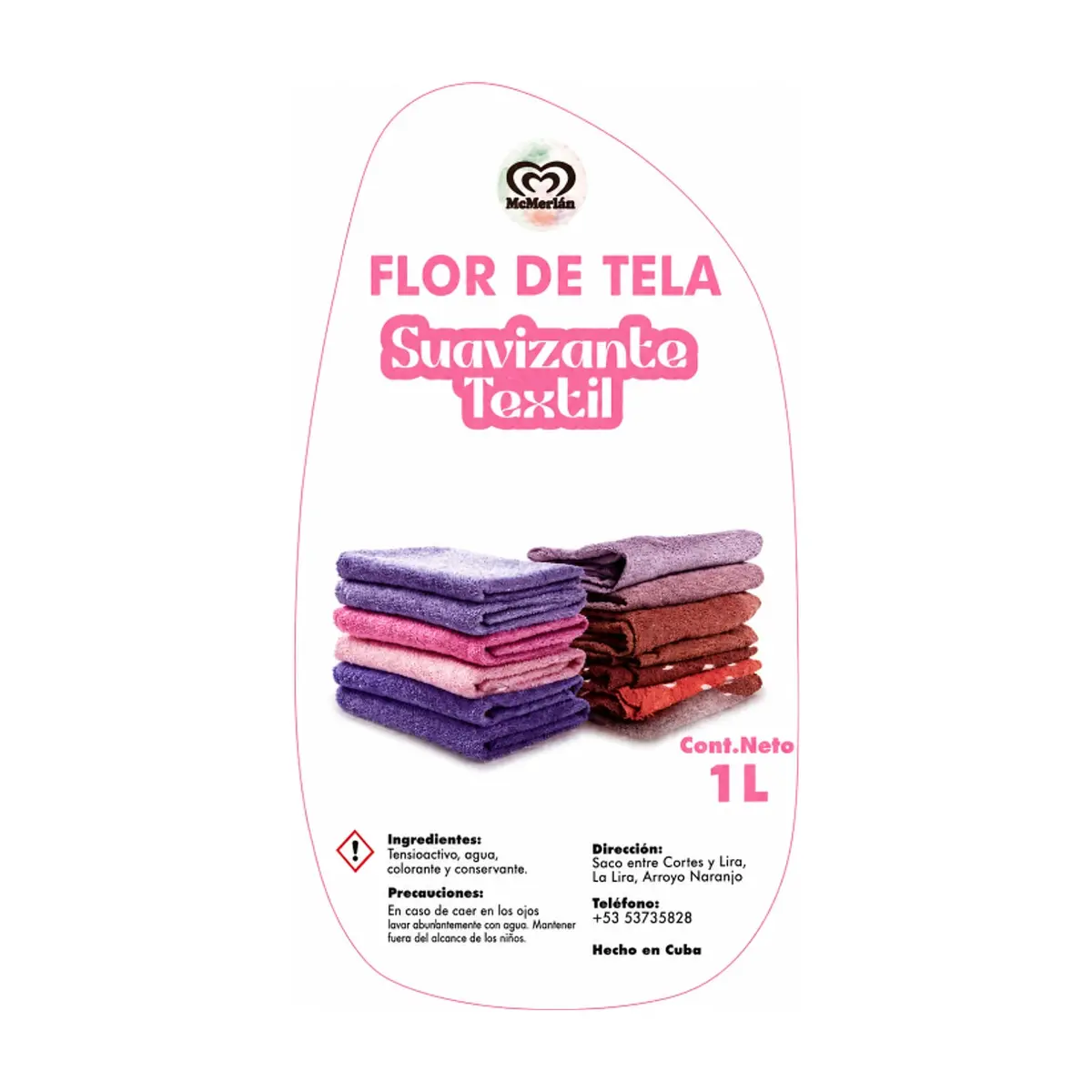 Suavizante textil Flor de Tela McMerlán (1 L) - Thumbnail 3