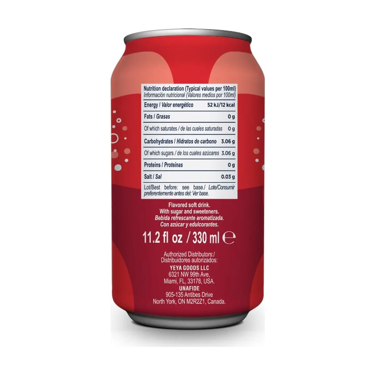 Refresco gaseado de cola YEYA (330 ml / 11.2 fl oz) - Thumbnail 3