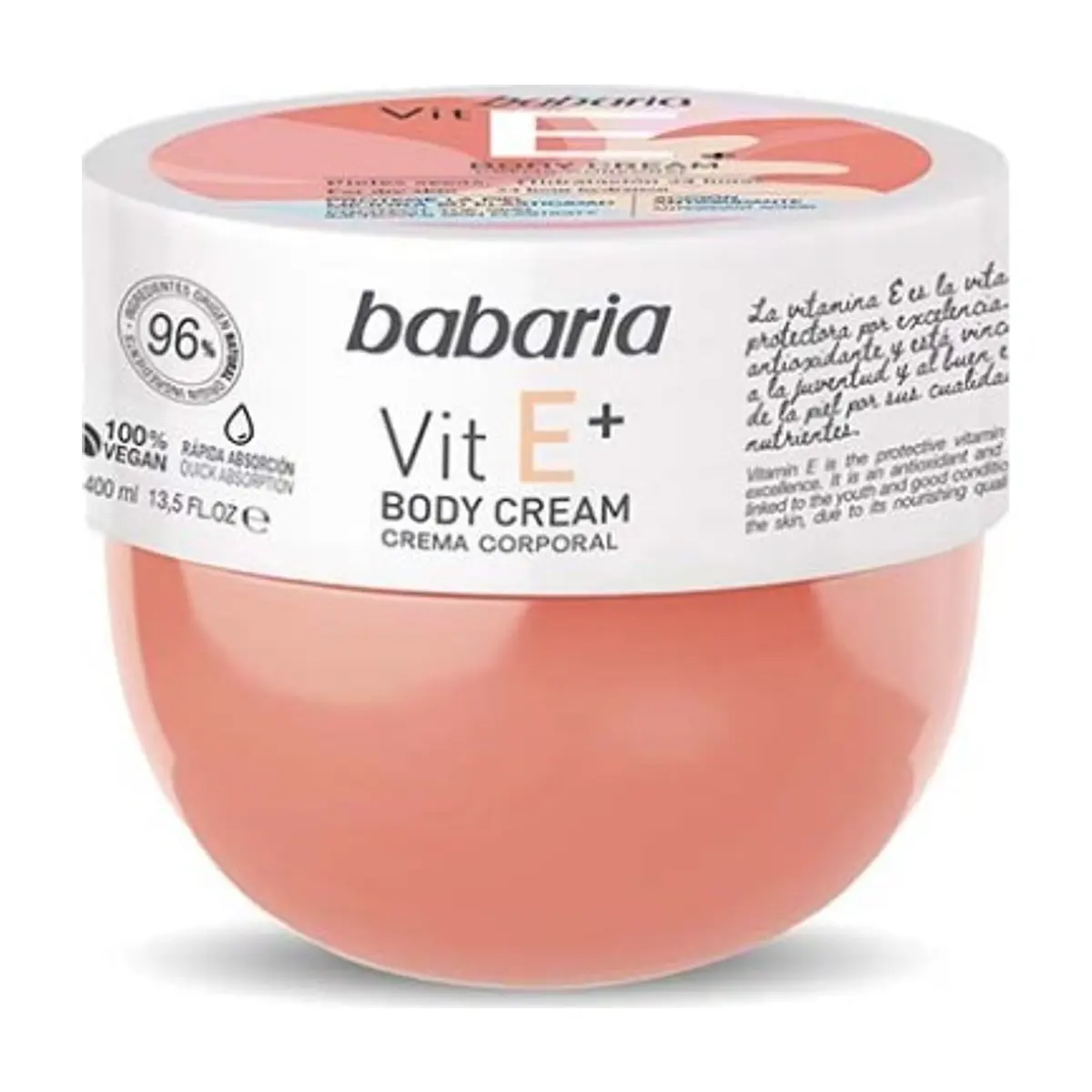 Crema Corporal Vitamina E (400ml) BABARIA