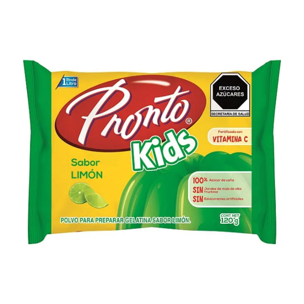 Polvo para preparar gelatina sabor limón Pronto (120 g / 4.23 oz) - Thumbnail 2
