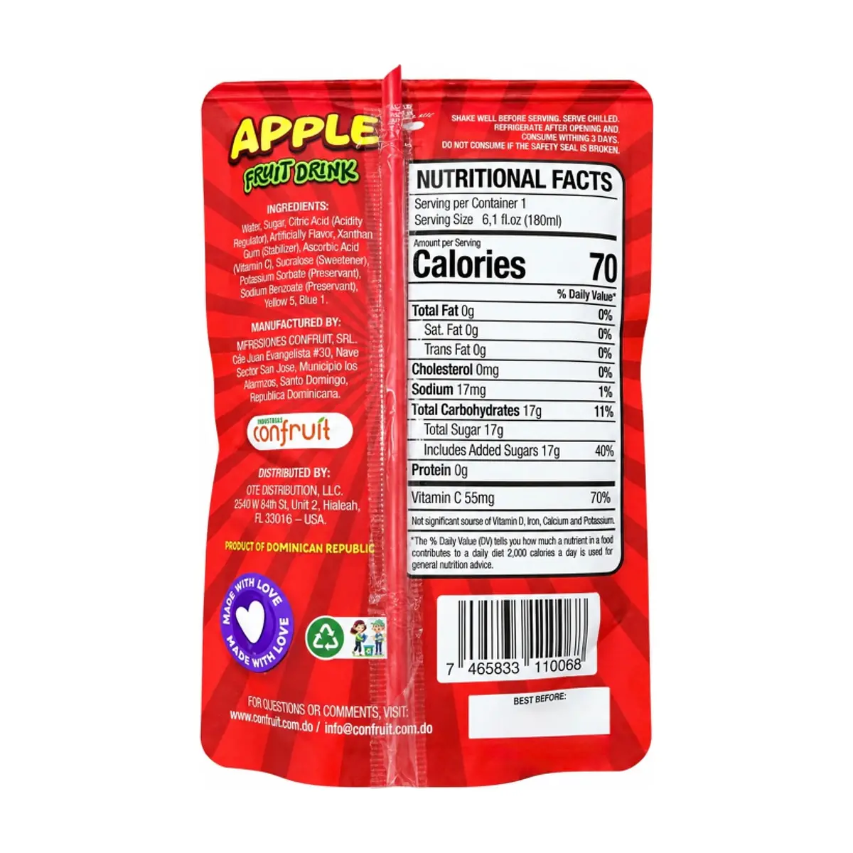 Bebida de fruta con sabor artificial a manzana Gayeyitas (180 ml / 6.1 fl oz) - Thumbnail 2