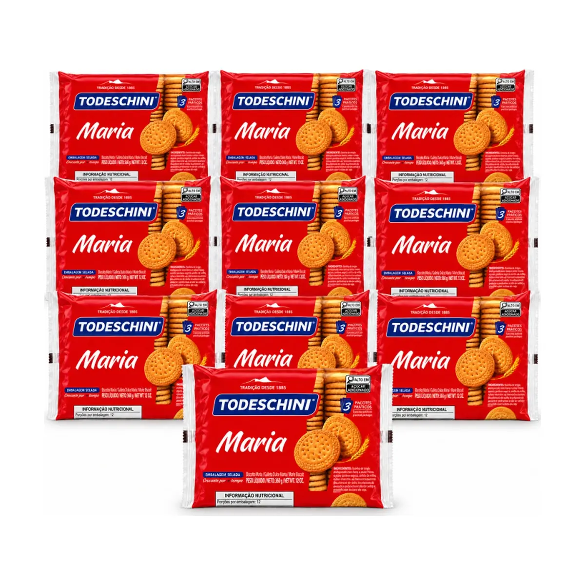 Galletas María Todeschini (10 x 360 g / 12.7 oz)
