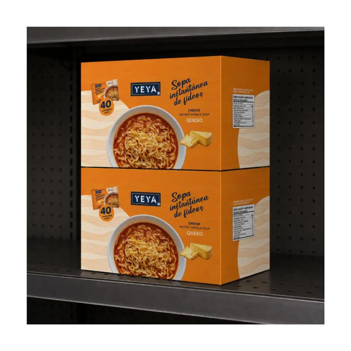 Sopa instantánea de fideos con sabor a queso YEYA (40 x 75 g / 2.6 oz) - Thumbnail 4