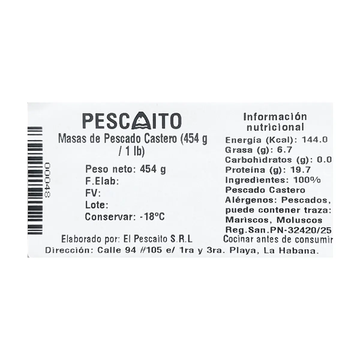 Masas de pescado castero Pescaito (454 g / 1 lb) - Thumbnail 4
