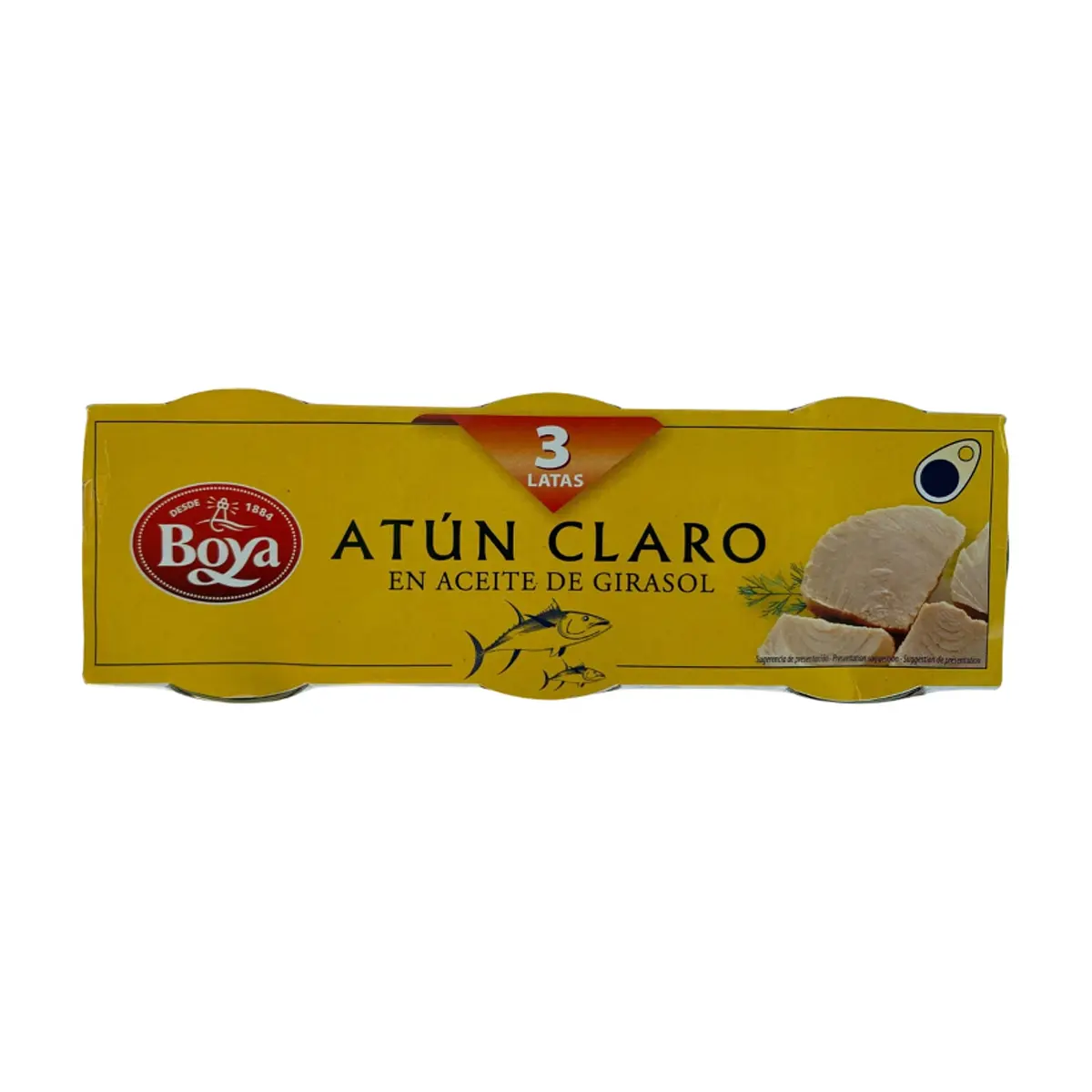 Atún claro en aceite de girasol Boya (210 g / 7.41 oz)
