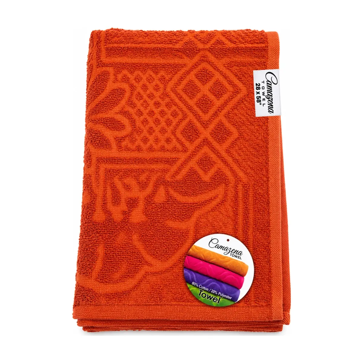 Toalla naranja 71.12 × 147.32 cm Camazona - Imagen 1