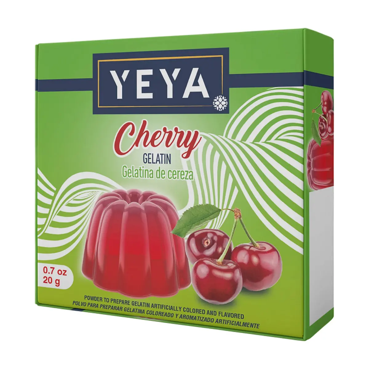 Gelatina sabor cereza YEYA (20 g)