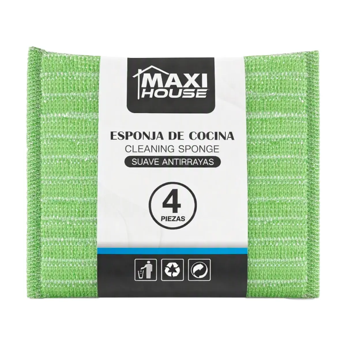 Esponja de cocina Maxi House (4 U) - Miniatura 3