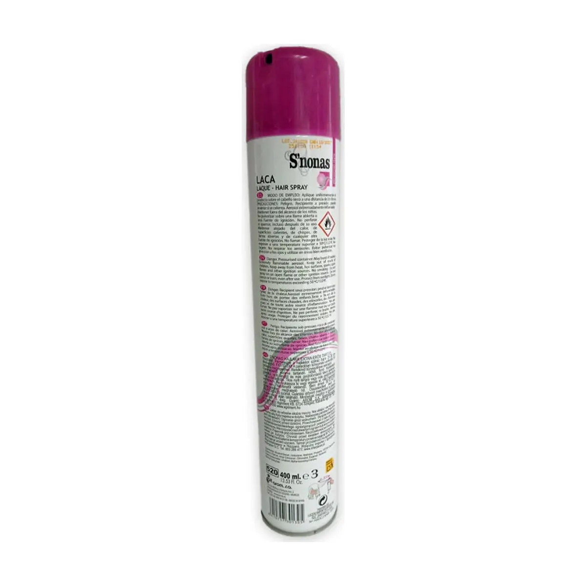 Laca spray extra fuerte S'nonas (400 ml / 13.53 oz) - Thumbnail 2