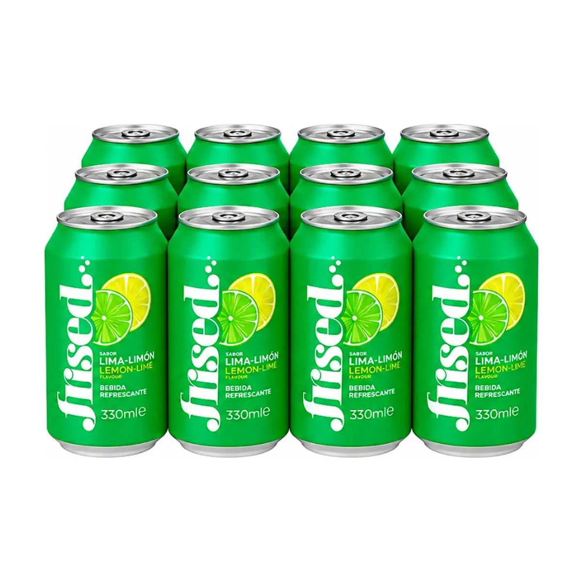 Refresco de lima-limón Frised (12 x 330 ml)