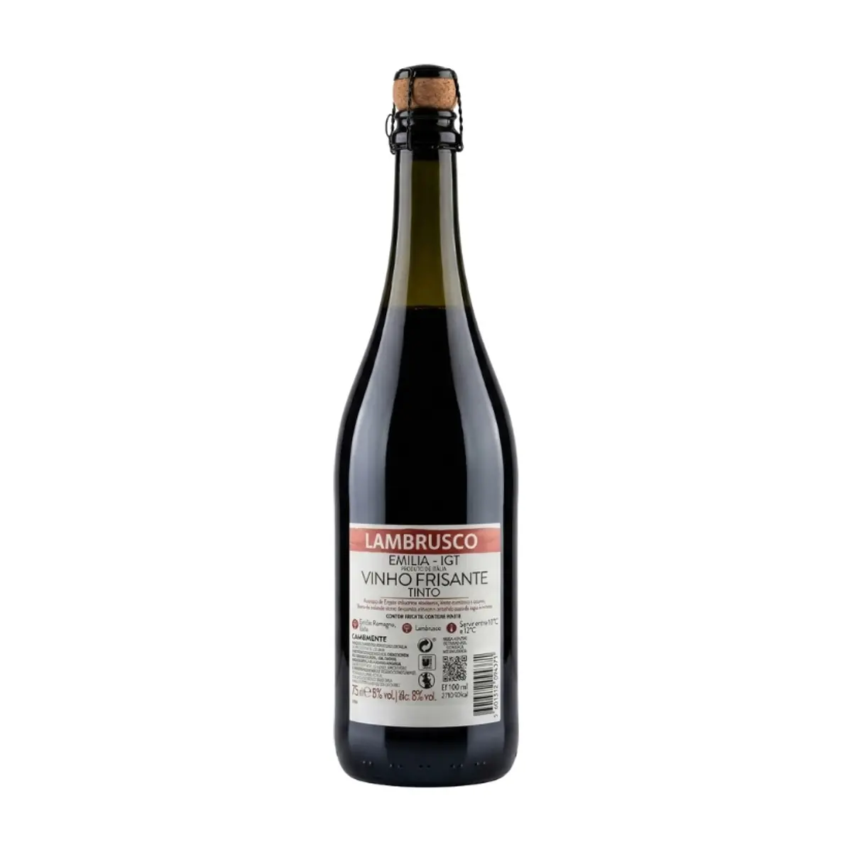 Vino tinto espumoso Lambrusco Rosso Continente (750 ml / 25.36 fl oz) - Thumbnail 3