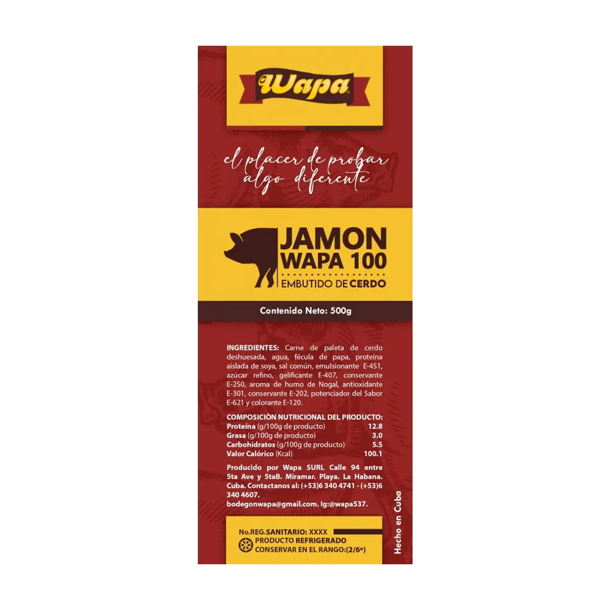 Jamón Wapa 100 lasqueado (500 g / 1.1 lb) - Thumbnail 3