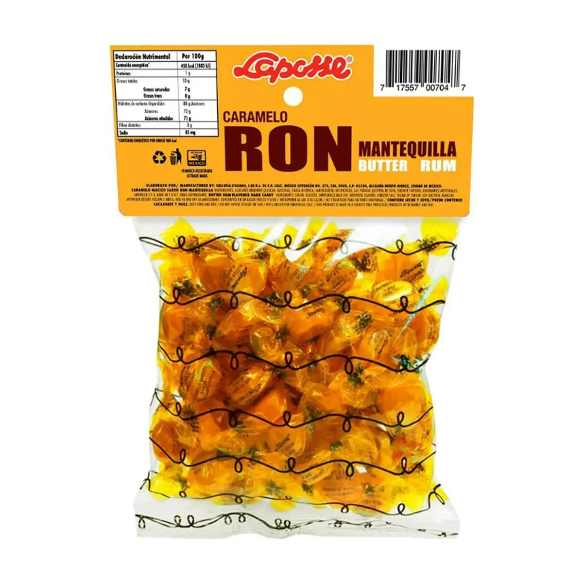 Caramelo ron mantequilla Laposse (200 g / 7 oz) - Thumbnail 2