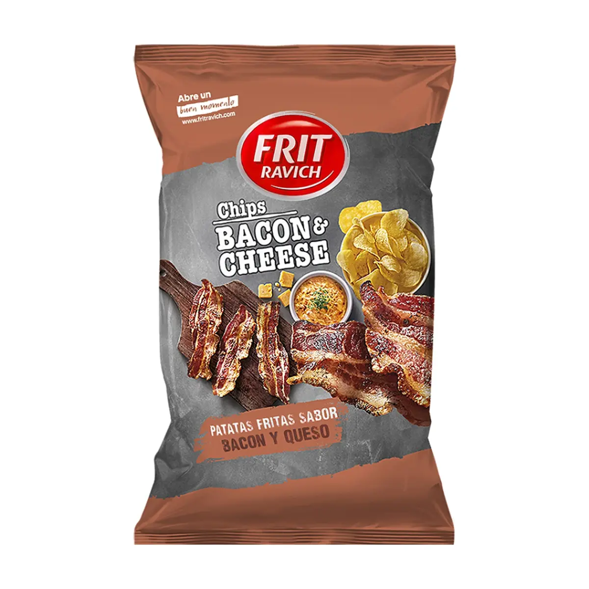 Papas fritas sabor bacon y queso Frit Ravich (125 g / 4.4 oz)
