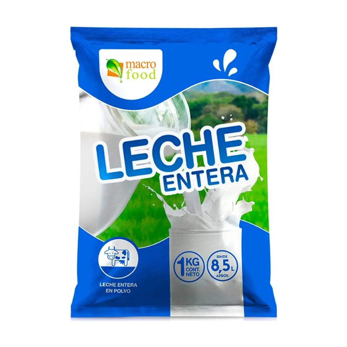 Leche entera en polvo (4 x 1 kg / 2.2 lb) - Thumbnail 2