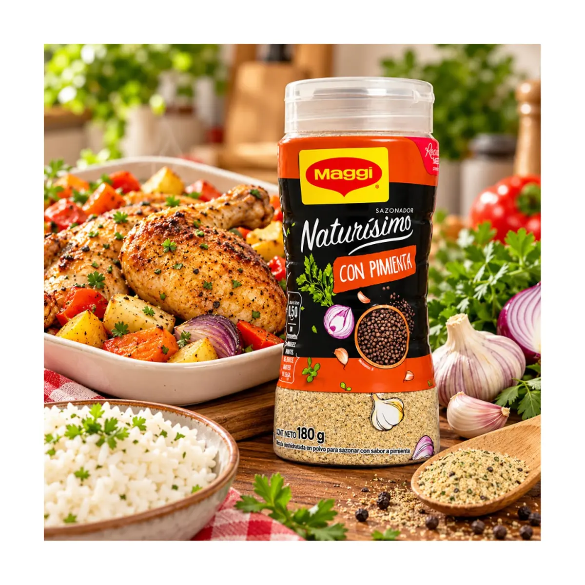 Sazonador Naturisimo con pimienta Maggi (180 g / 6.34 oz) - Thumbnail 5