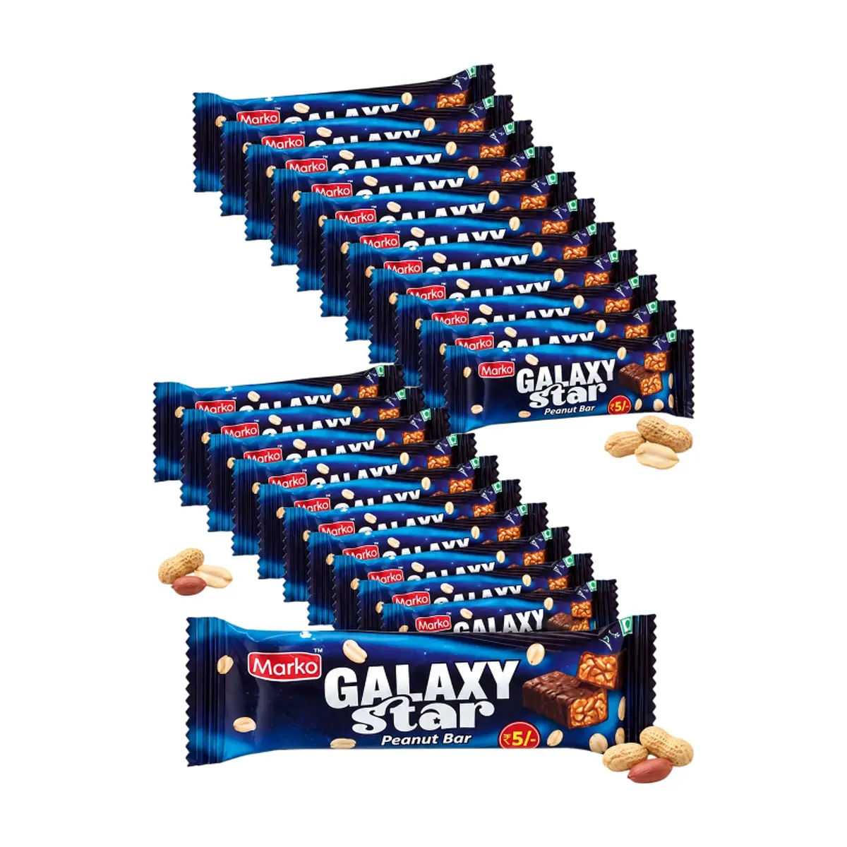 Chocolates rellenos de cacahuetes Galaxy Star Marko (30 x 13 g) - Thumbnail 3
