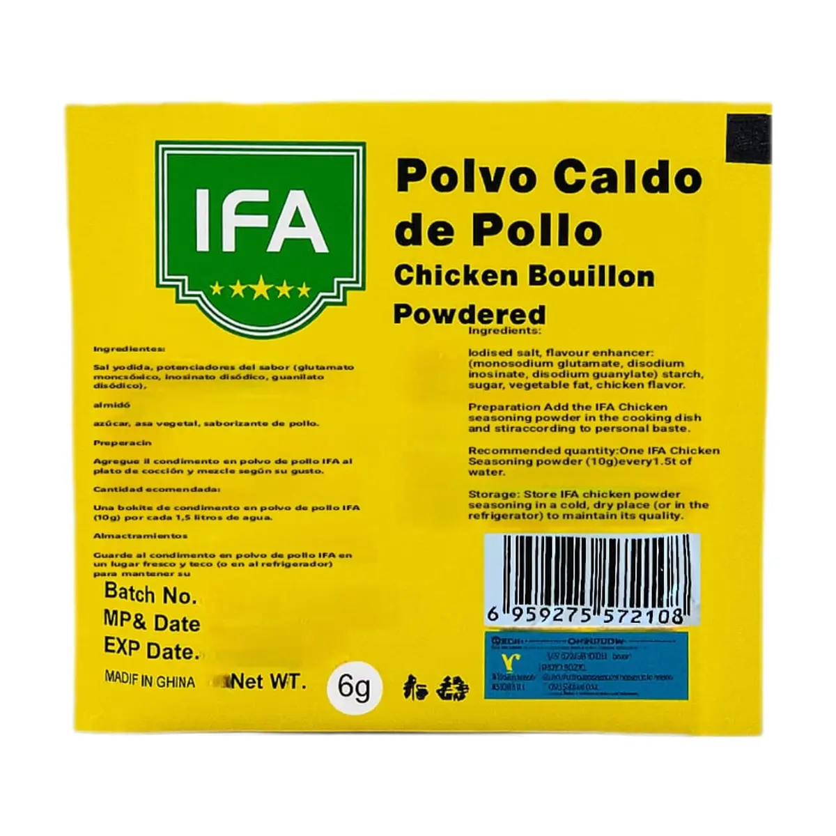 Polvo caldo de pollo IFA (6 g) - Thumbnail 2