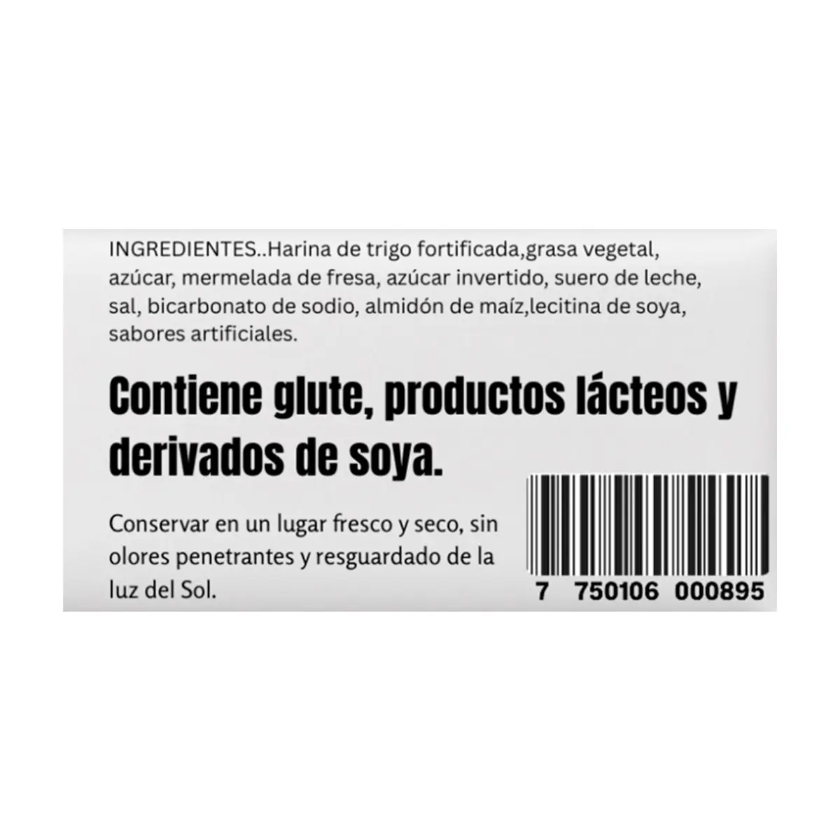 Galletas sabor vainilla con mermelada de fresa y crema sabor vainilla Doble Deleite GN (42 g / 1.48 oz) - Miniatura 2
