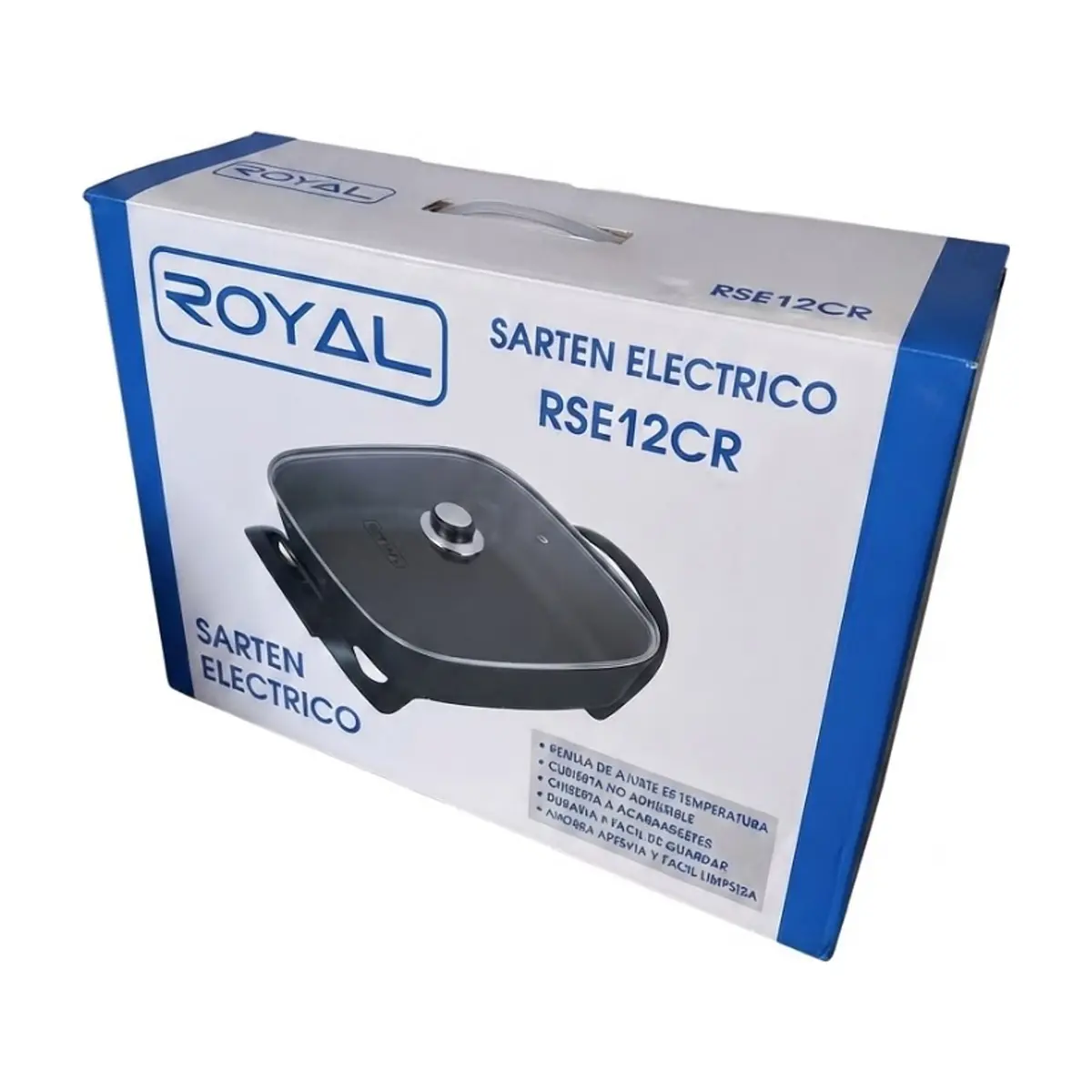 Sartén eléctrico con ajuste de temperatura Royal RSE12CR - Thumbnail 2