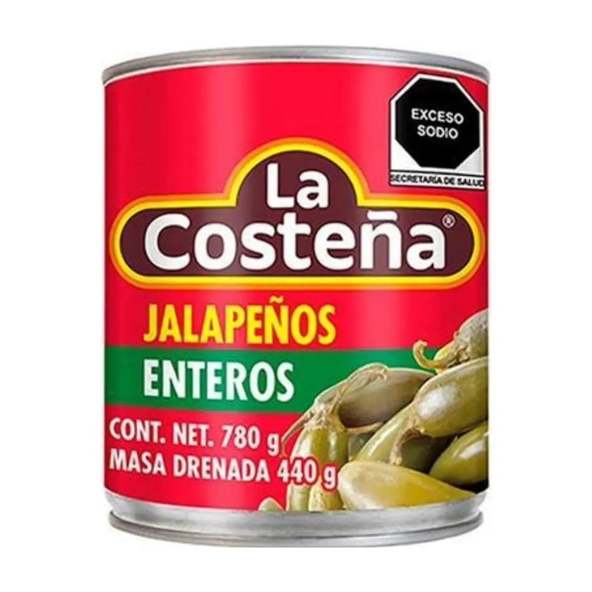 Chiles Jalapeños Enteros (737g) LA COSTEÑA