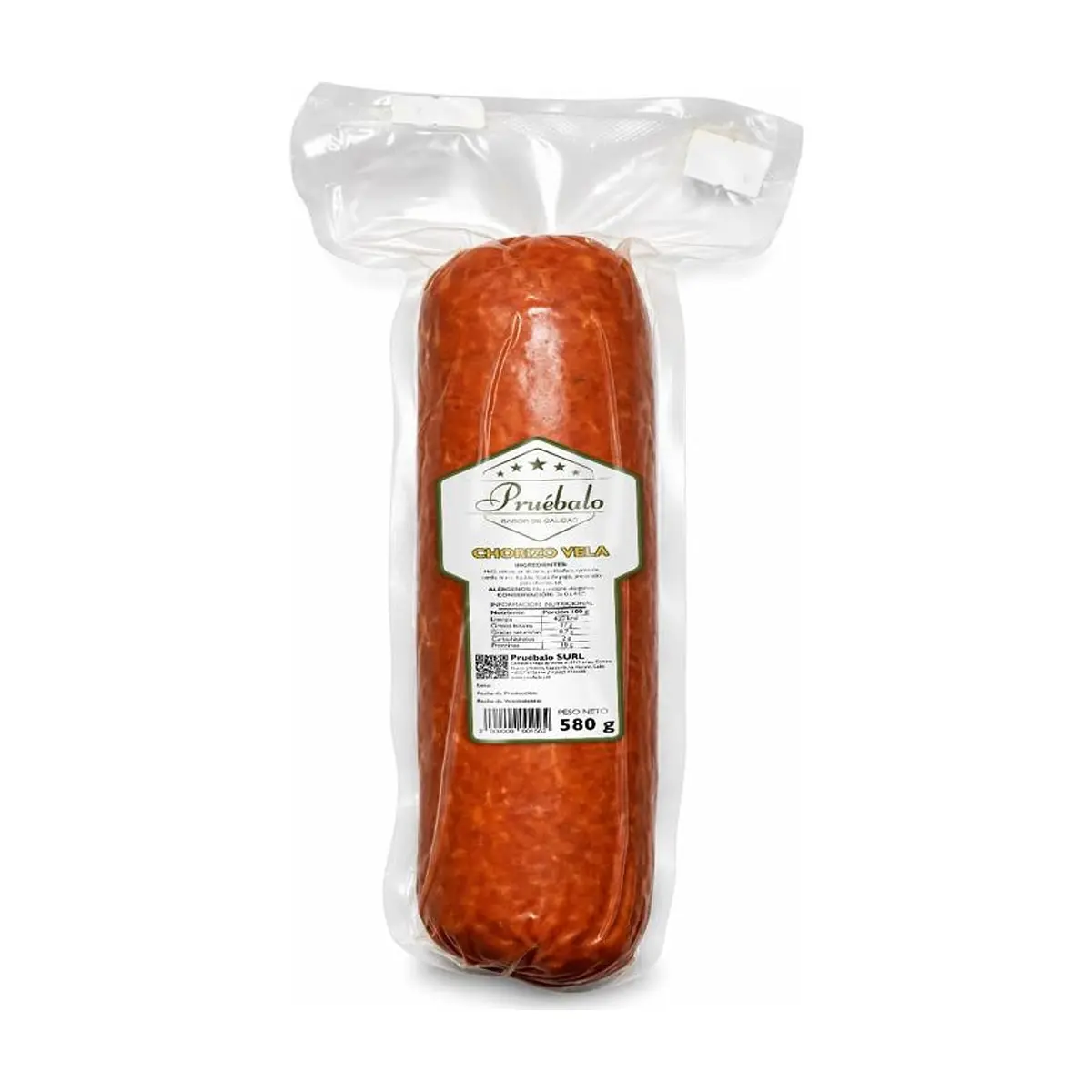 Chorizo vela Pruébalo (580 g / 1.27 lb)