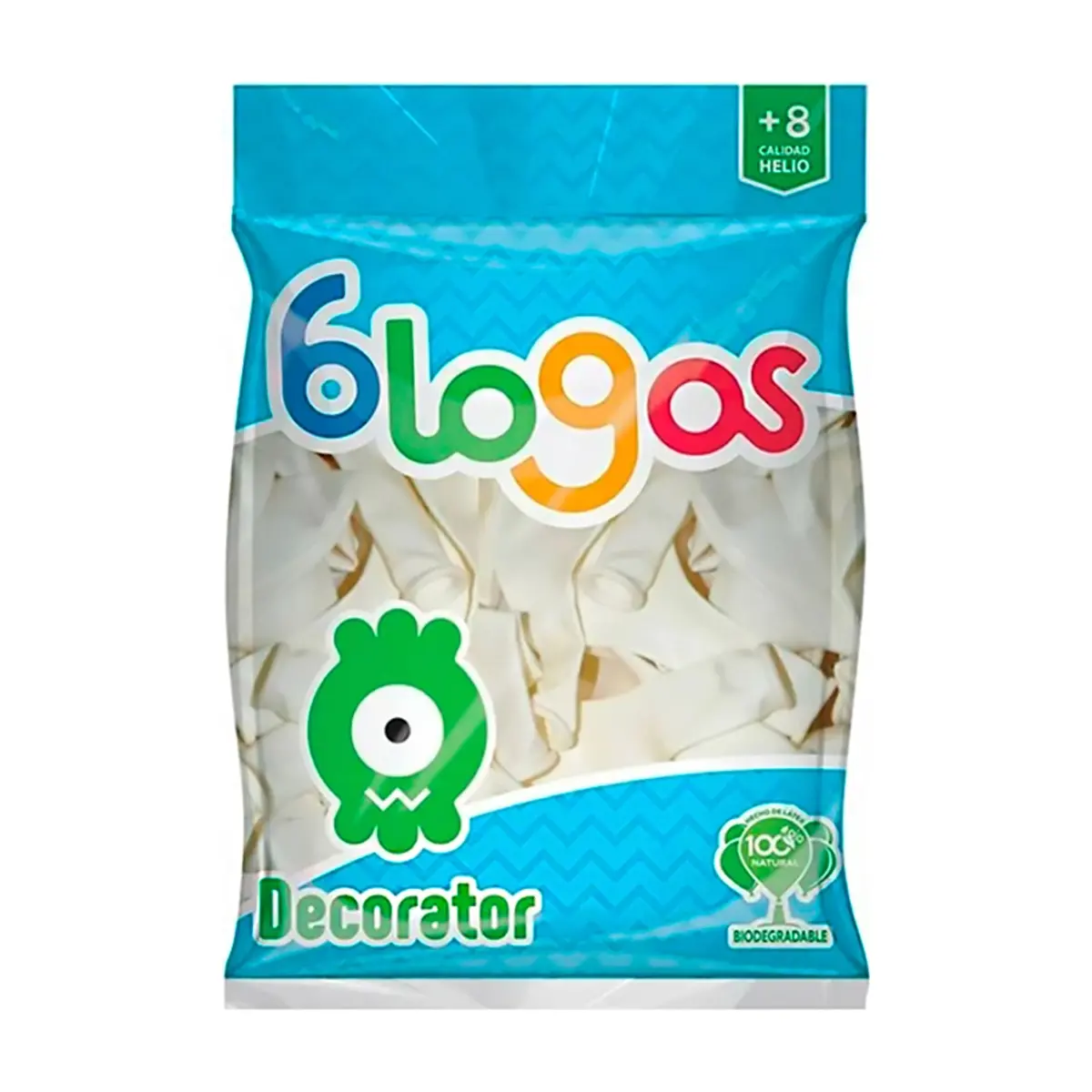 Paquete de globos blanco nieve Blogos Decorator (30 U) - Thumbnail 3