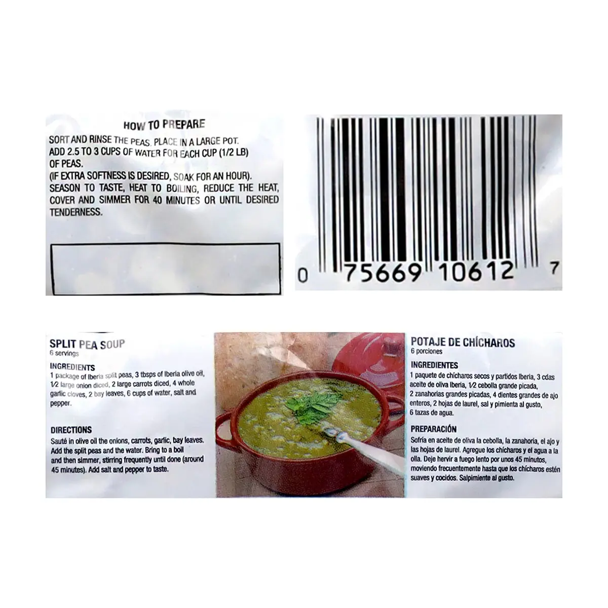 Chícharos verdes partidos Iberia (340 g / 12 oz) - Thumbnail 4