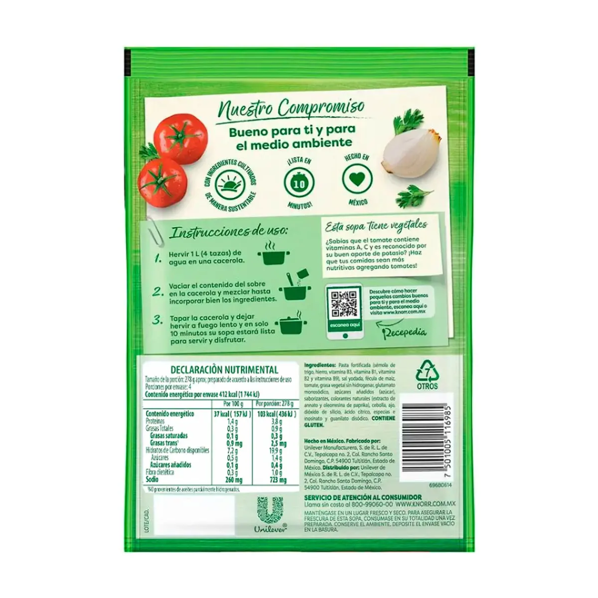 Sopa de letras Knorr (95 g / 3.35 oz) - Thumbnail 5