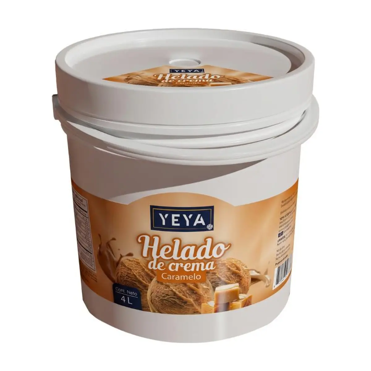 Helado de crema sabor caramelo YEYA (4 L)