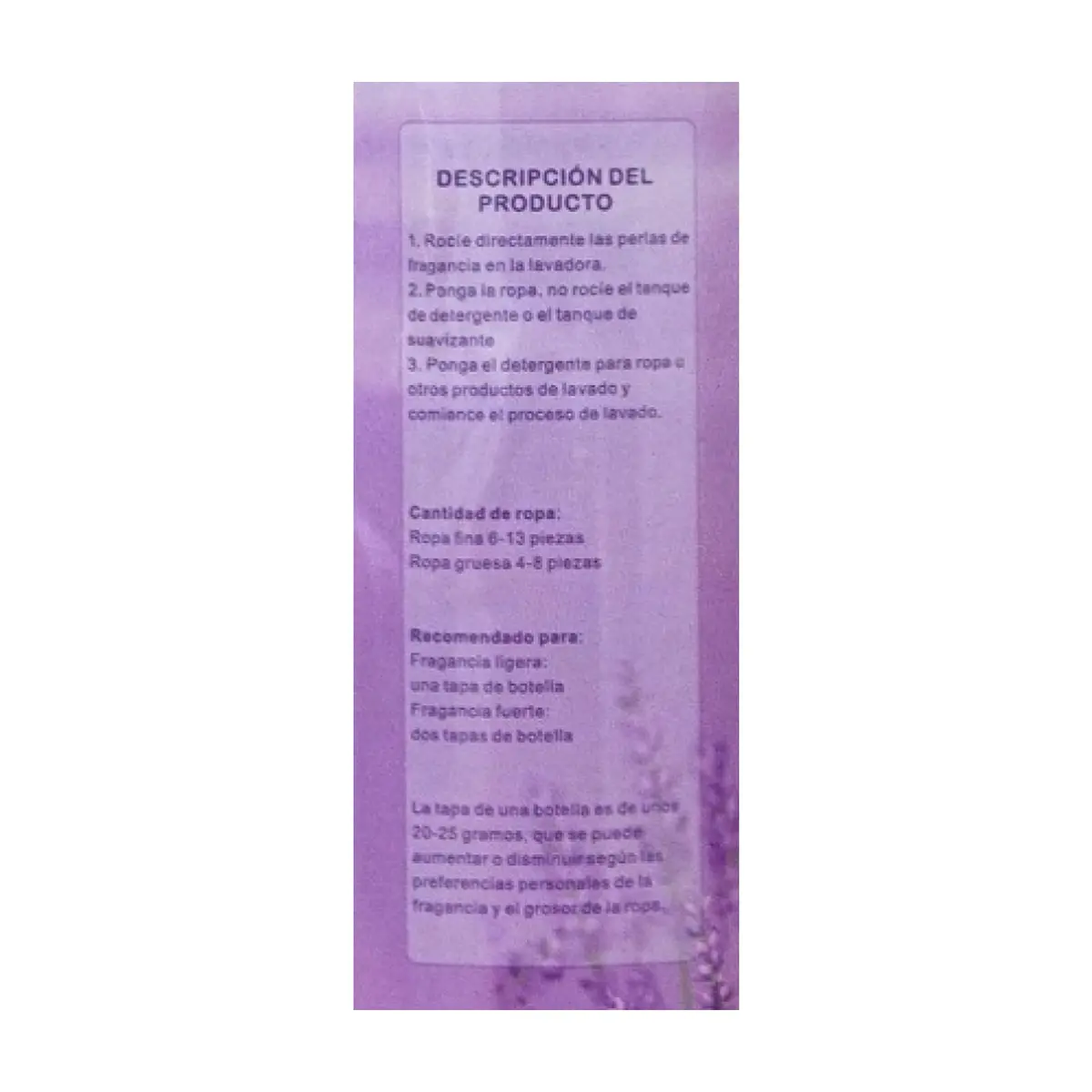 Perlas de olor de lavanda para ropa Total Care (200 g / 7.05 oz) - Thumbnail 3