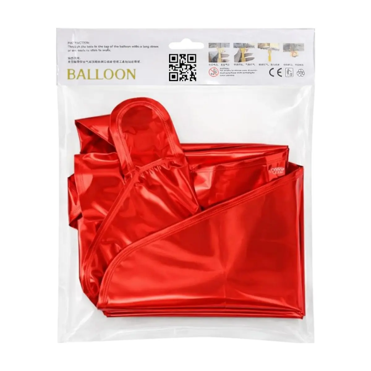 Globo "love" en rojo Ballon - Thumbnail 3