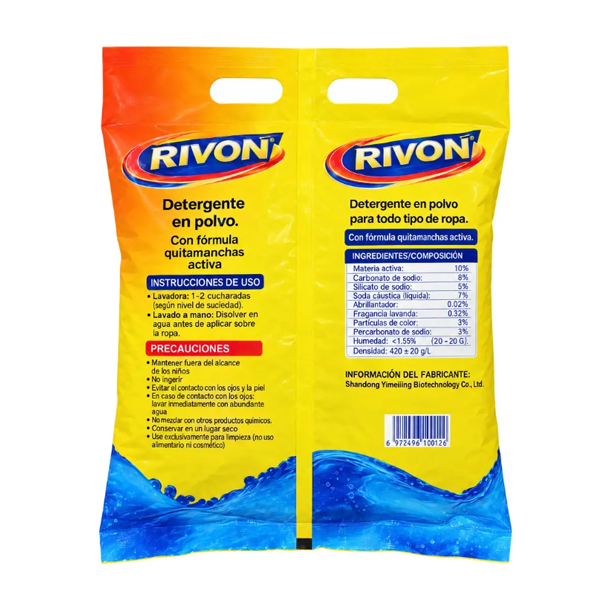Detergente en polvo Rivon Clean (500 g / 1.1 lb) - Thumbnail 2