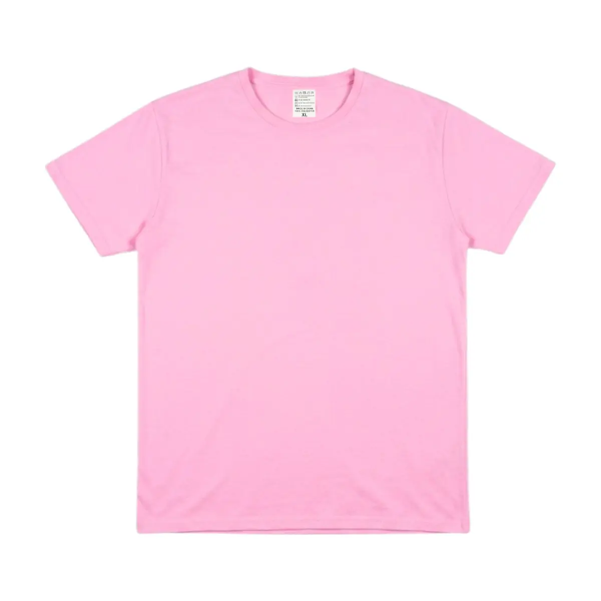 Camiseta rosada de cuello redondo para hombre (talla XL) Torbex