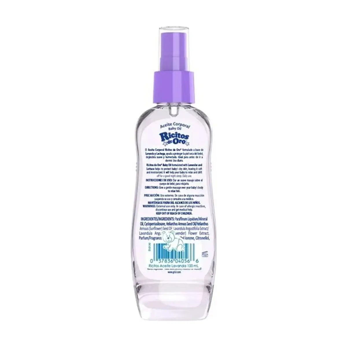 Aceite corporal para bebé lavanda y lechuga Ricitos de Oro (100 ml) - Thumbnail 4