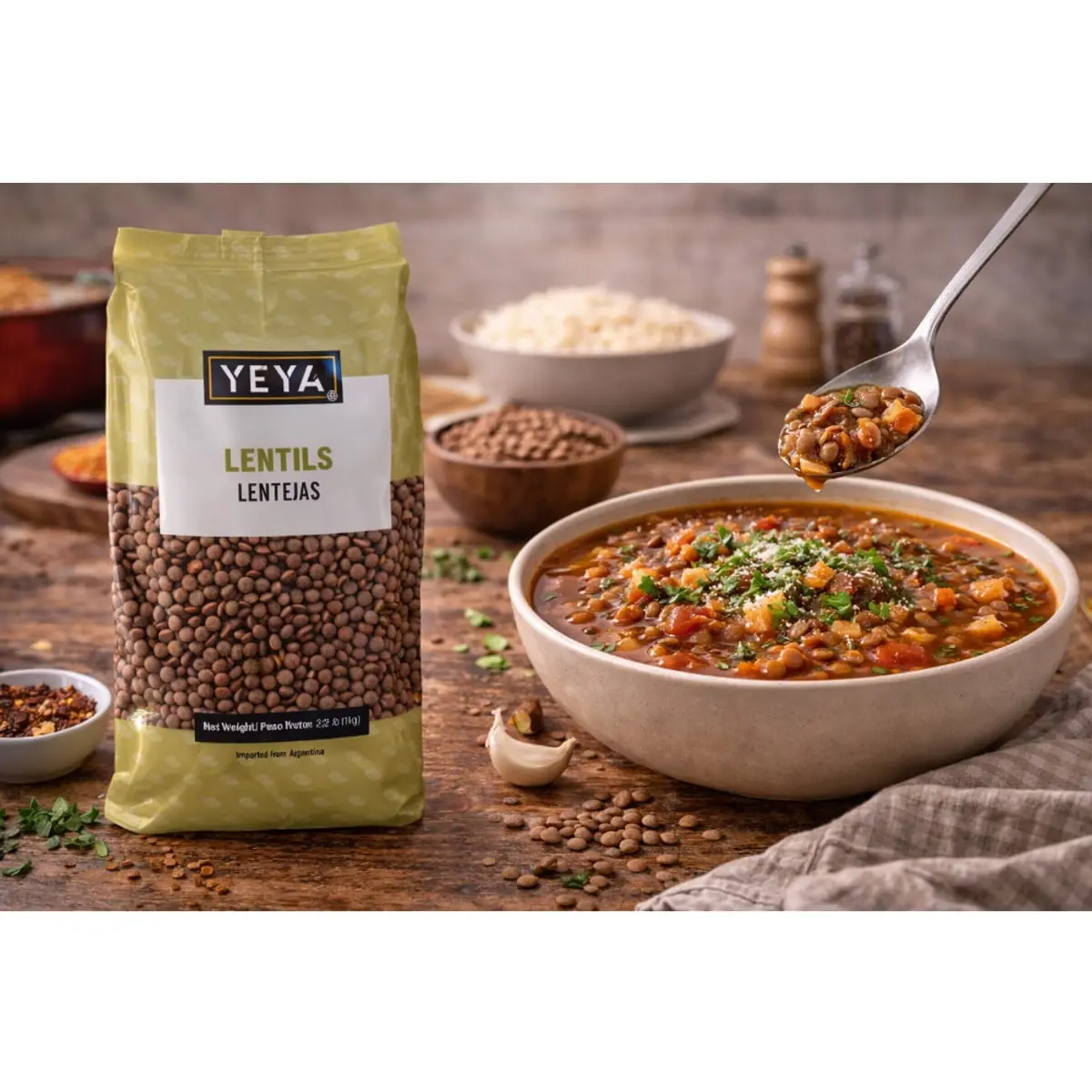 Lentejas YEYA (1 kg / 2.2 lb) - Thumbnail 4
