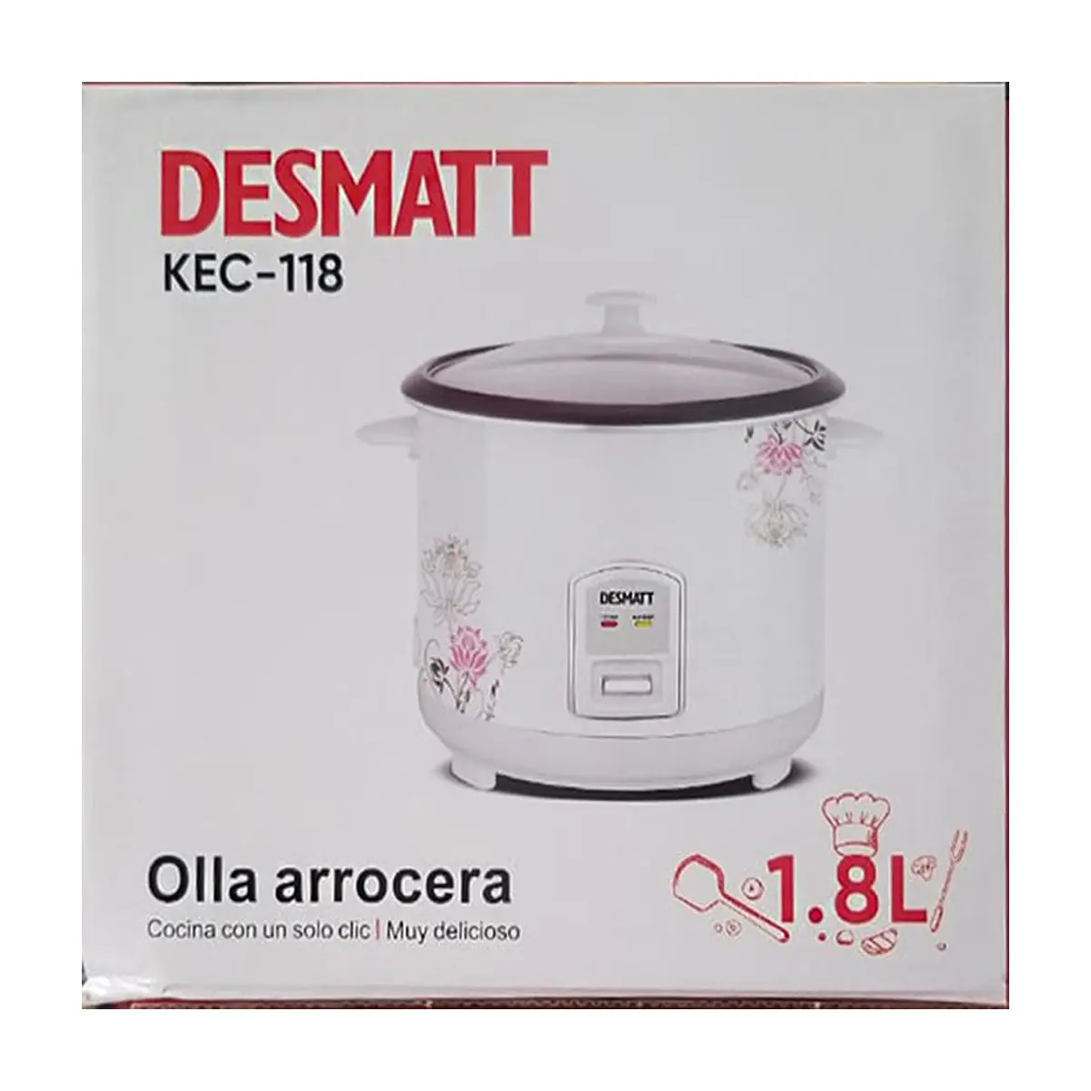 Olla arrocera con vaporera Desmatt KEC-118 - Miniatura 5