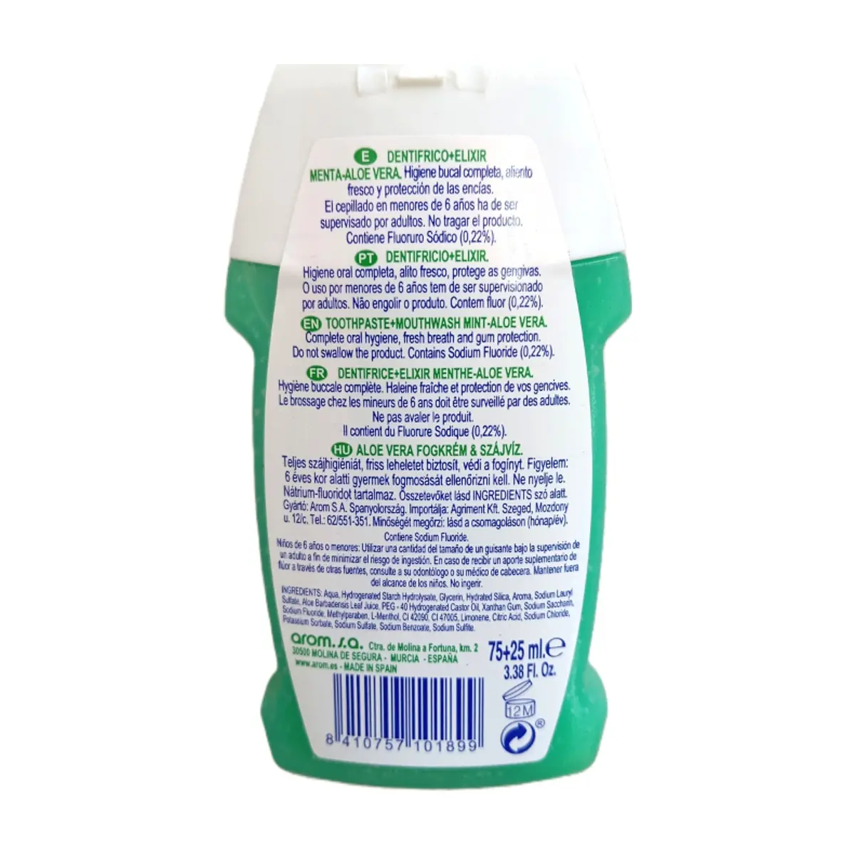 Pasta dental en gel con Aloe Vera S'nonas (100 ml / 3.38 fl oz) - Thumbnail 4